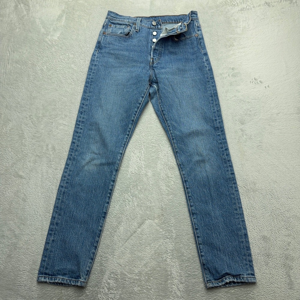 Levis 501 Jeans Womens 27 Blue Original Fit Straight Leg Button Fly 29502-0064